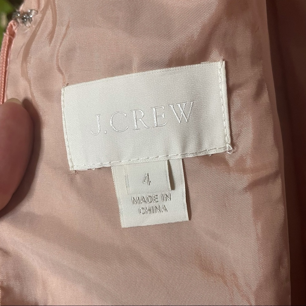J.Crew Anna Dress in Organza Pink Eyelet Size 4 - Picture 8 of 11